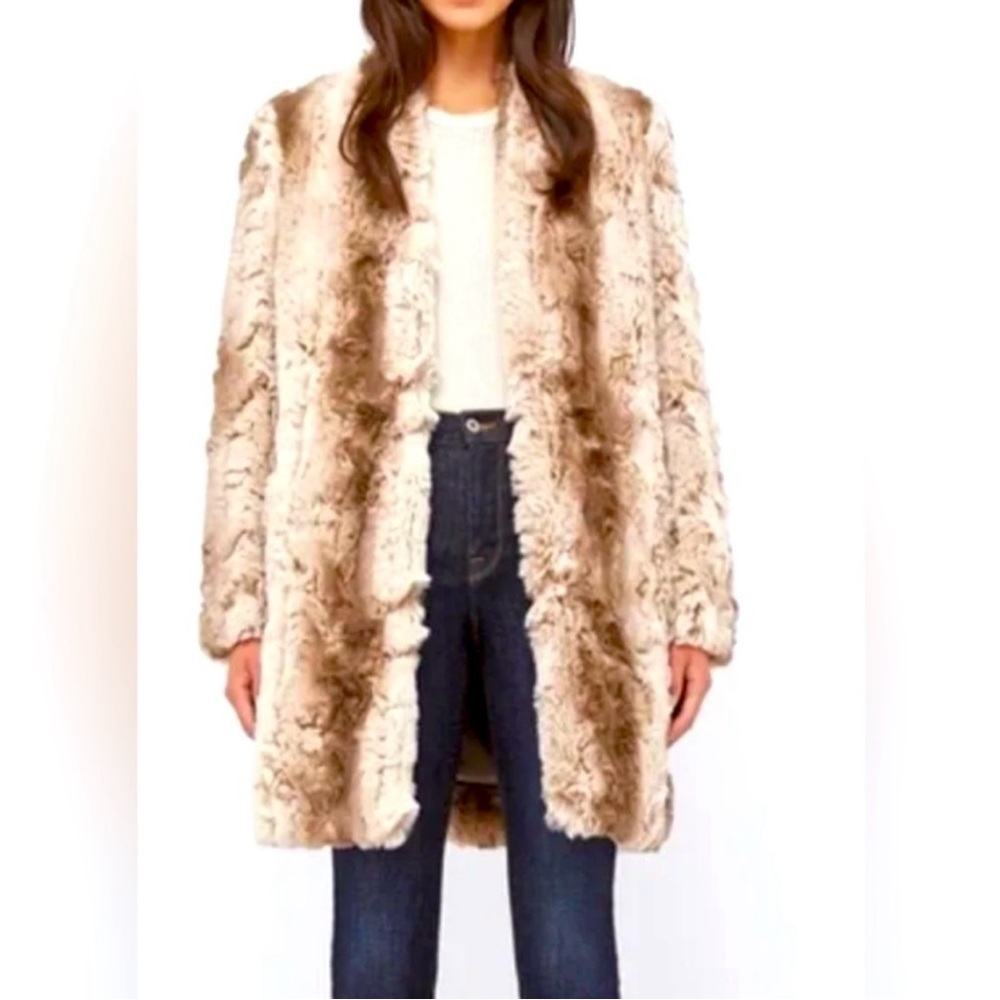 Fur Faux Coat with Pockets